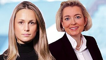 Abbildung der Zertifikatleiterin Prof. Dr. Kirsten Hermann und der SPIEGEL-Expertin Elisabeth Kanzi. Der Klick führt zum Kurs,