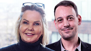 Abbildung der Zertifikatsleitung Daniel Klein und der SPIEGEL-Expertin Dr. Susanne Weingarten. Der Klick führt zum Kurs.
